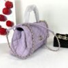 Chanel 24P Light Purple Caviar Small Coco Handle with Champagne Gold Hardware.