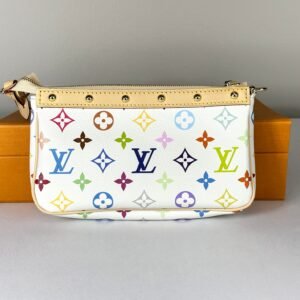 LV x Murakami White Pochette Accessories