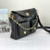 Chanel 25P Black Caviar Messenger Bag