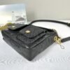 Chanel 25P Black Caviar Messenger Bag