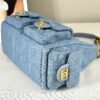 Chanel 25C Light Blue Denim Trendy Pockets Small Hobo Bag