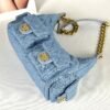 Chanel 25C Light Blue Denim Trendy Pockets Small Hobo Bag