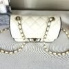 Chanel 25P White Lambskin Flap Bag