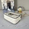 Chanel 25P White Lambskin Flap Bag