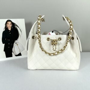 Chanel 25A White Caviar Small 25 Bag