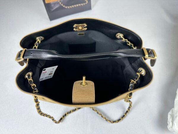 Chanel 25A Beige Suede Small Hobo Bag