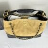 Chanel 25A Beige Suede Small Hobo Bag
