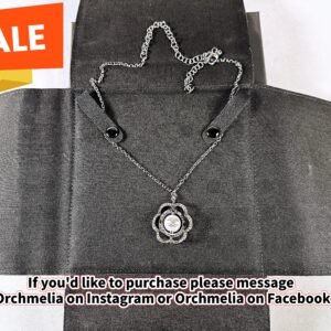 Chanel 24K Camellia Pendant Necklace