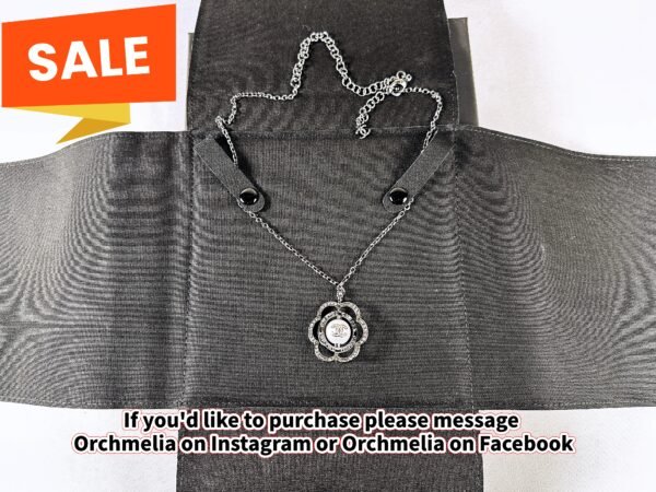 Chanel 24K Camellia Pendant Necklace