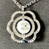 Chanel 24K Camellia Pendant Necklace