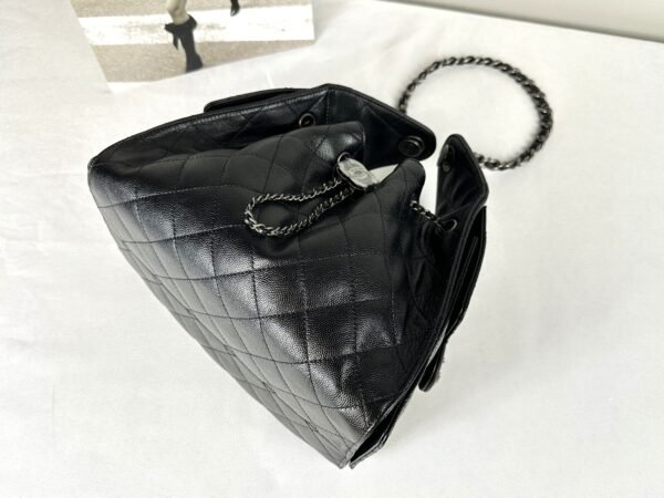 Chanel 26C Black Caviar Small 25 with Ruthenium Hardware