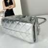 Chanel 26C Silver Caviar Mini 25 with Ruthenium Hardware