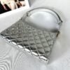 Chanel 26X Silver Hobo Bag