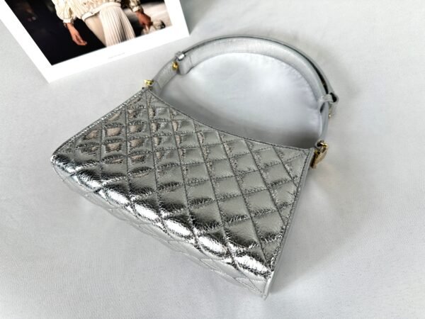 Chanel 26X Silver Hobo Bag