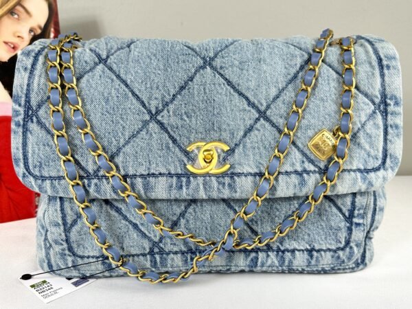 Chanel 25K Light Blue Denim Hobo Bag