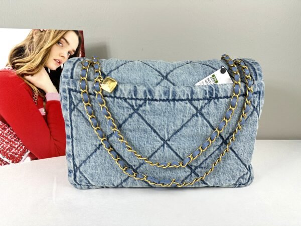 Chanel 25K Light Blue Denim Hobo Bag