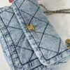 Chanel 25K Light Blue Denim Hobo Bag