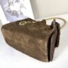 Chanel 26P Dark Brown Suede Mini 25