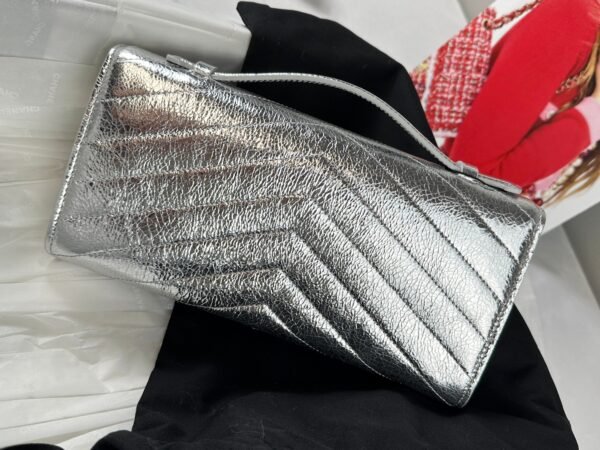 Chanel 26X Christmas Collection Silver Clutch