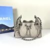 Chanel 26P Grey Caviar Mini 25 Bag with Ruthenium Hardware