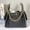 Chanel 26P Black Raffia Small 25 Bag