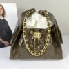Chanel 26P Crumpled Khaki Calfskin Small 25