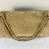 Chanel 26S Beige Suede Maxi Flap Bag
