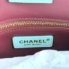 Chanel 26S Green Croc Print Shopping Tote