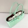 Chanel 26S Green Croc Print Shopping Tote