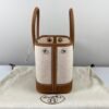Hermes Canvas Mini Garden Party with Gold Togo leather
