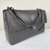 Chanel 26S Black Calfskin Preppy Coco Maxi Flap Bag