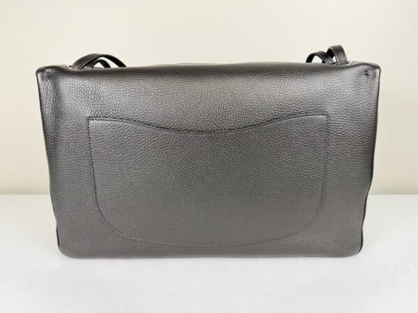 Chanel 26S Black Calfskin Preppy Coco Maxi Flap Bag