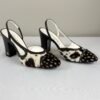 Chanel 26S Pony Hair Deer Print High Heel Slingback