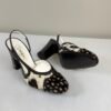 Chanel 26S Pony Hair Deer Print High Heel Slingback