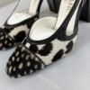 Chanel 26S Pony Hair Deer Print High Heel Slingback