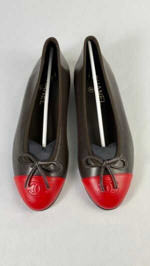 Chanel 26S Brown Lambskin Ballerinas