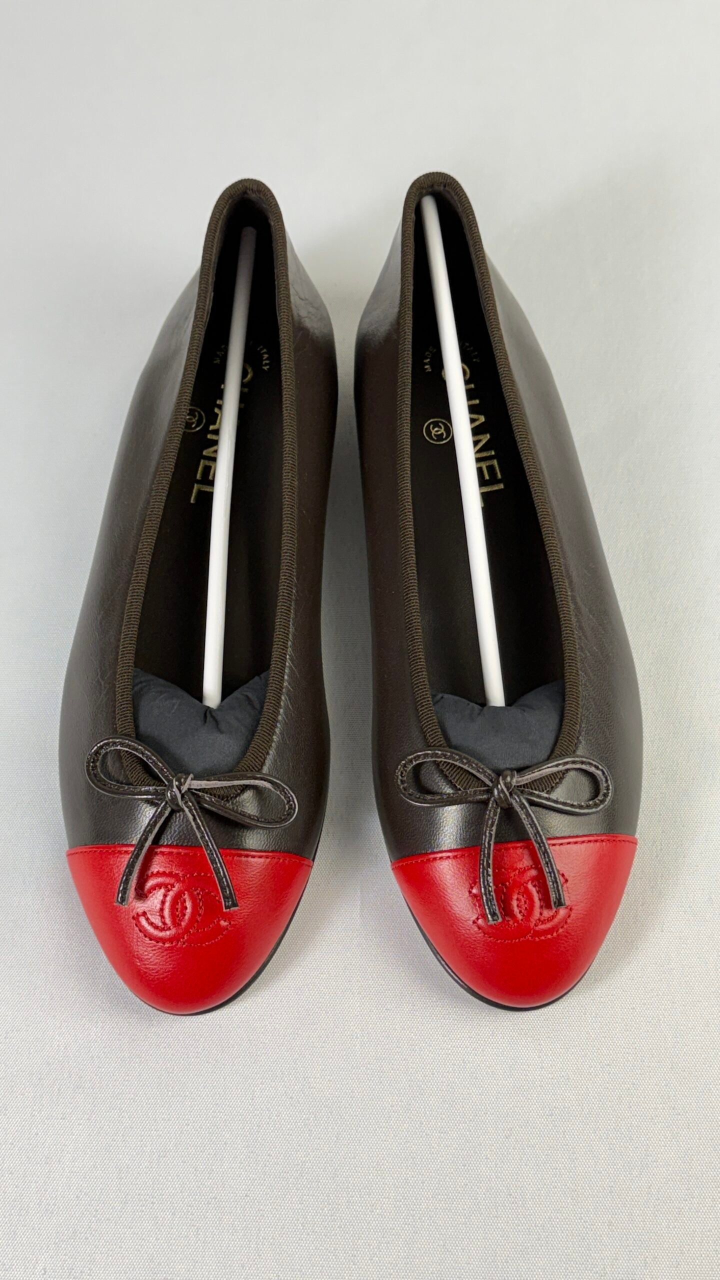 Chanel 26S Brown Lambskin Ballerinas