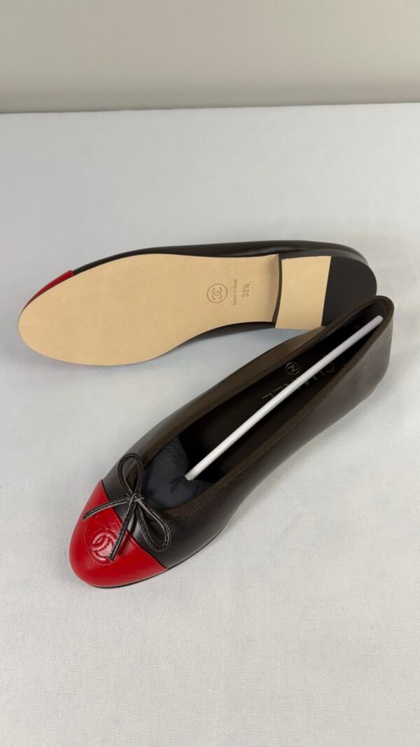 Chanel 26S Brown Lambskin Ballerinas