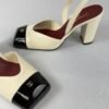 Chanel 26S White Slingbacks