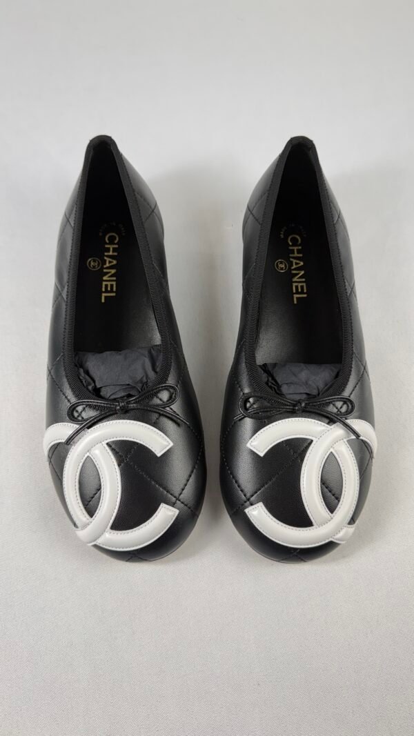 Chanel 26M Black Cambon Flats