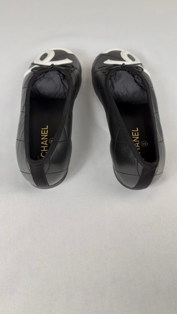 Chanel 26M Black Cambon Flats