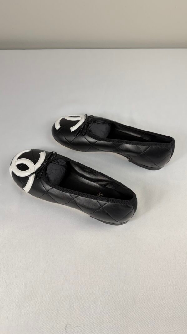 Chanel 26M Black Cambon Flats