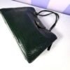 Chanel 26A Emerald Green Croc Embossed Shopping Tote