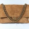 Chanel 26A Camel Suede Souplissimo Maxi Flap （Size : 16" x 10" x 5")