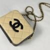 Chanel 26B Beige Caviar Neo Filigree with Chain