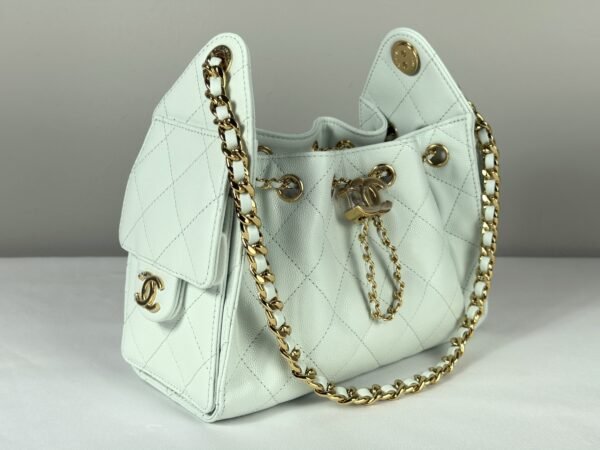 Chanel 26B Mint Caviar Mini 25 with Champagne Gold Hardware