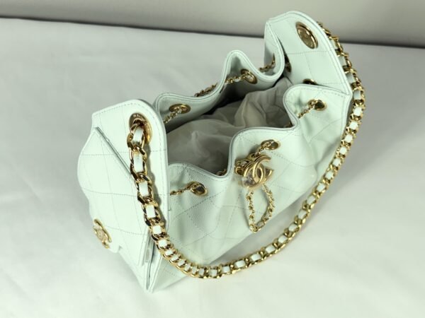 Chanel 26B Mint Caviar Mini 25 with Champagne Gold Hardware