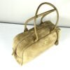 Chanel 26B Beige Suede Large Bowling Bag