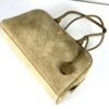 Chanel 26B Beige Suede Large Bowling Bag