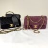 Chanel 26B Burgundy Suede Souplissimo Rectangular Mini
